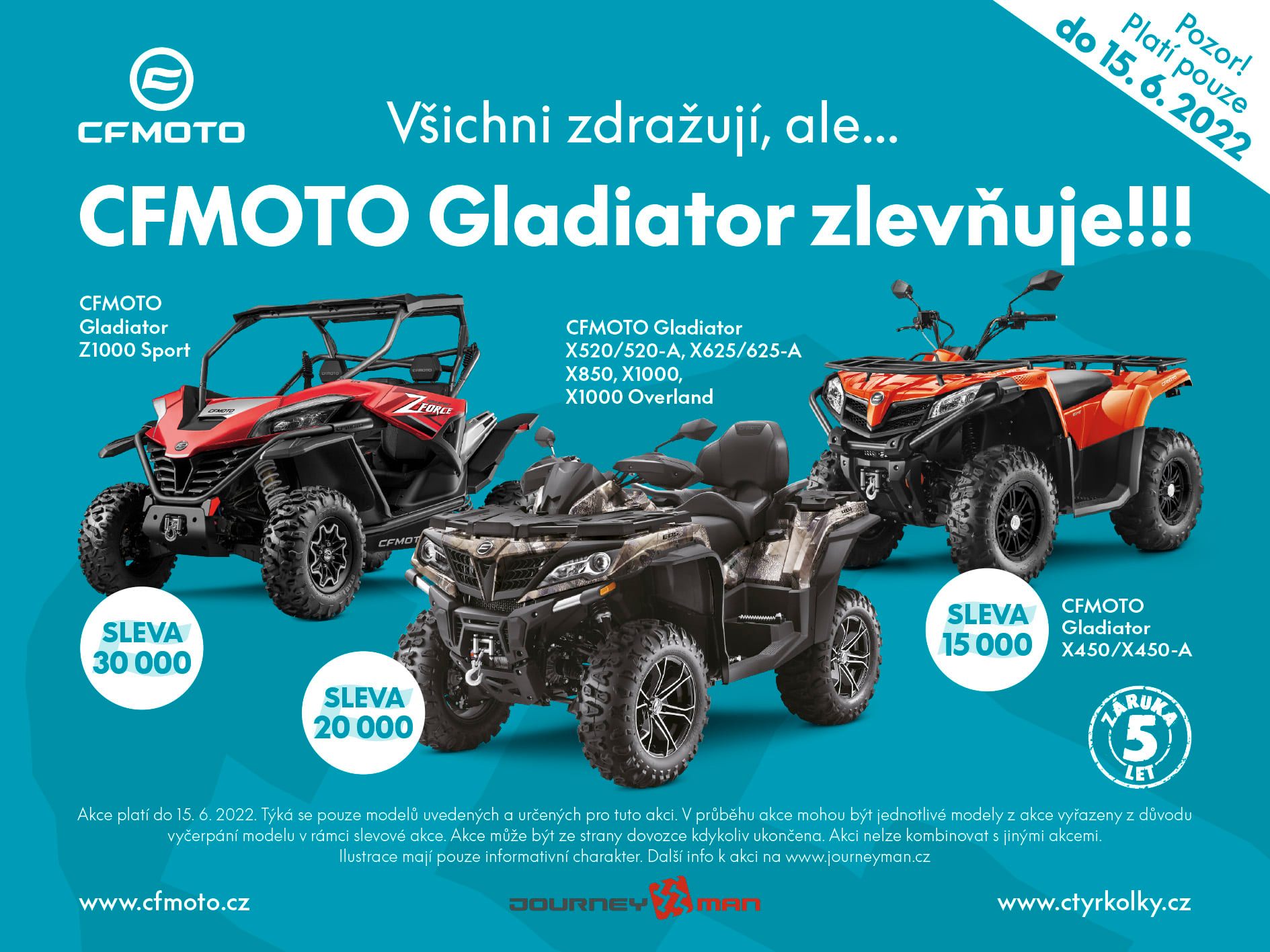 CF-MOTO Gladiator zlevňuje!